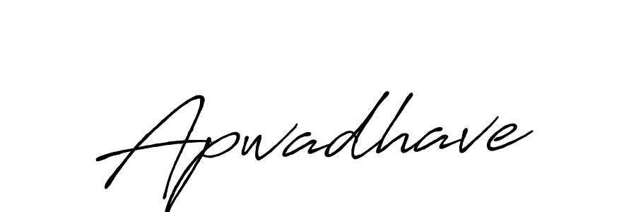 if you are searching for the best signature style for your name Apwadhave. so please give up your signature search. here we have designed multiple signature styles  using Antro_Vectra_Bolder. Apwadhave signature style 7 images and pictures png