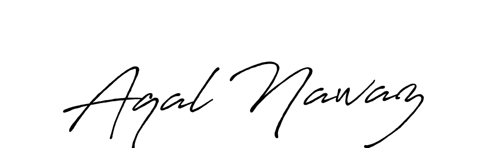 Antro_Vectra_Bolder is a professional signature style that is perfect for those who want to add a touch of class to their signature. It is also a great choice for those who want to make their signature more unique. Get Aqal Nawaz name to fancy signature for free. Aqal Nawaz signature style 7 images and pictures png