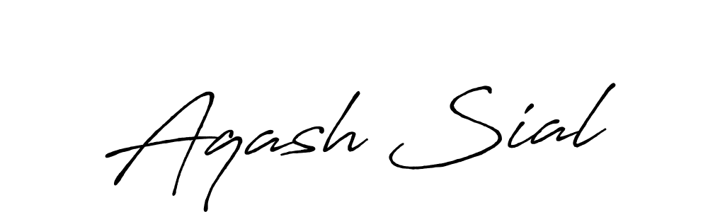 Also we have Aqash Sial name is the best signature style. Create professional handwritten signature collection using Antro_Vectra_Bolder autograph style. Aqash Sial signature style 7 images and pictures png