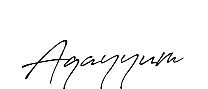 It looks lik you need a new signature style for name Aqayyum. Design unique handwritten (Antro_Vectra_Bolder) signature with our free signature maker in just a few clicks. Aqayyum signature style 7 images and pictures png