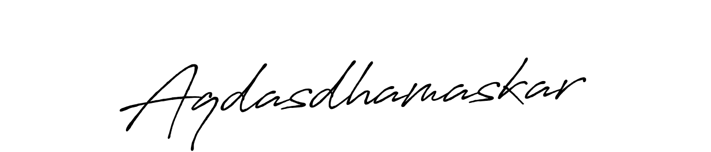 Here are the top 10 professional signature styles for the name Aqdasdhamaskar. These are the best autograph styles you can use for your name. Aqdasdhamaskar signature style 7 images and pictures png