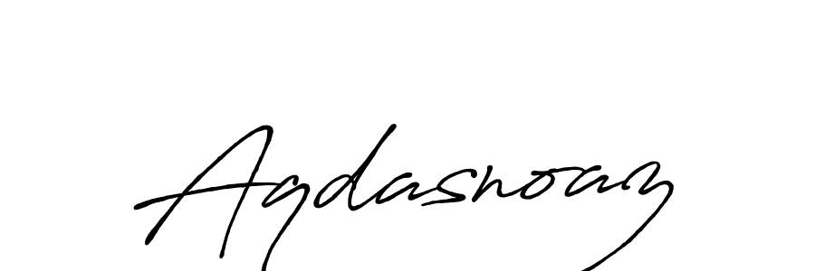 How to make Aqdasnoaz name signature. Use Antro_Vectra_Bolder style for creating short signs online. This is the latest handwritten sign. Aqdasnoaz signature style 7 images and pictures png