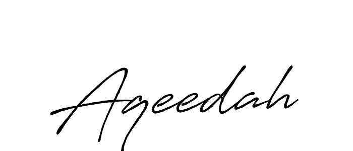 How to make Aqeedah name signature. Use Antro_Vectra_Bolder style for creating short signs online. This is the latest handwritten sign. Aqeedah signature style 7 images and pictures png