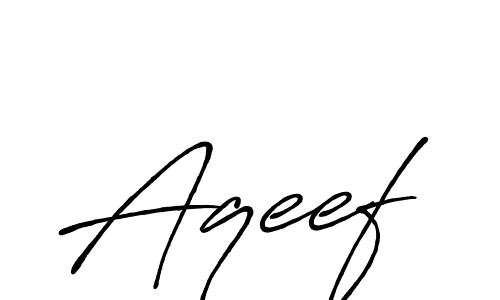 Similarly Antro_Vectra_Bolder is the best handwritten signature design. Signature creator online .You can use it as an online autograph creator for name Aqeef. Aqeef signature style 7 images and pictures png