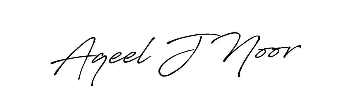 Similarly Antro_Vectra_Bolder is the best handwritten signature design. Signature creator online .You can use it as an online autograph creator for name Aqeel J Noor. Aqeel J Noor signature style 7 images and pictures png