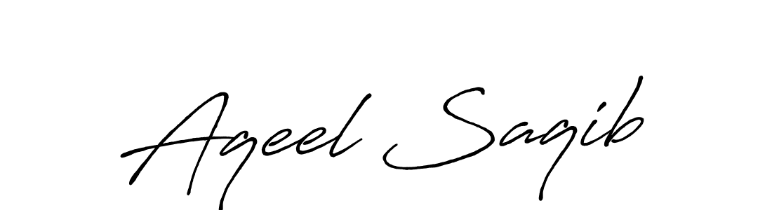 Make a beautiful signature design for name Aqeel Saqib. Use this online signature maker to create a handwritten signature for free. Aqeel Saqib signature style 7 images and pictures png