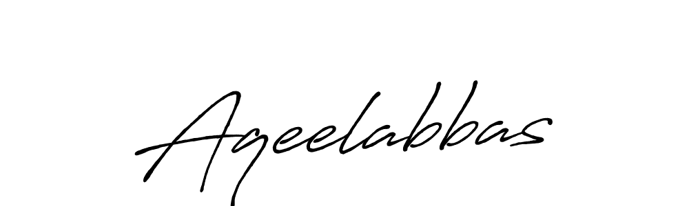 Use a signature maker to create a handwritten signature online. With this signature software, you can design (Antro_Vectra_Bolder) your own signature for name Aqeelabbas. Aqeelabbas signature style 7 images and pictures png