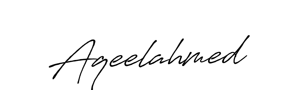 Design your own signature with our free online signature maker. With this signature software, you can create a handwritten (Antro_Vectra_Bolder) signature for name Aqeelahmed. Aqeelahmed signature style 7 images and pictures png