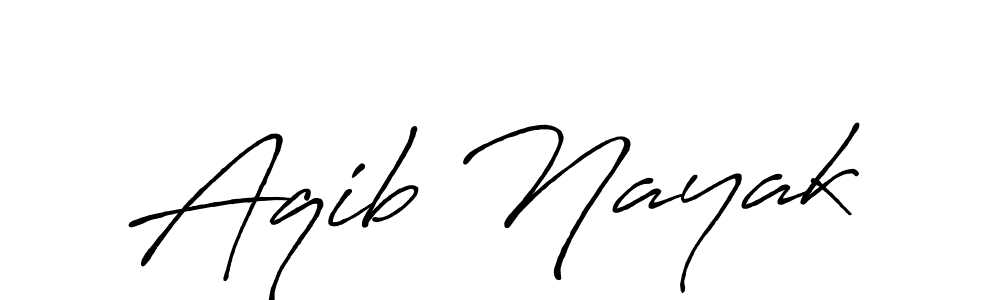 Design your own signature with our free online signature maker. With this signature software, you can create a handwritten (Antro_Vectra_Bolder) signature for name Aqib Nayak. Aqib Nayak signature style 7 images and pictures png