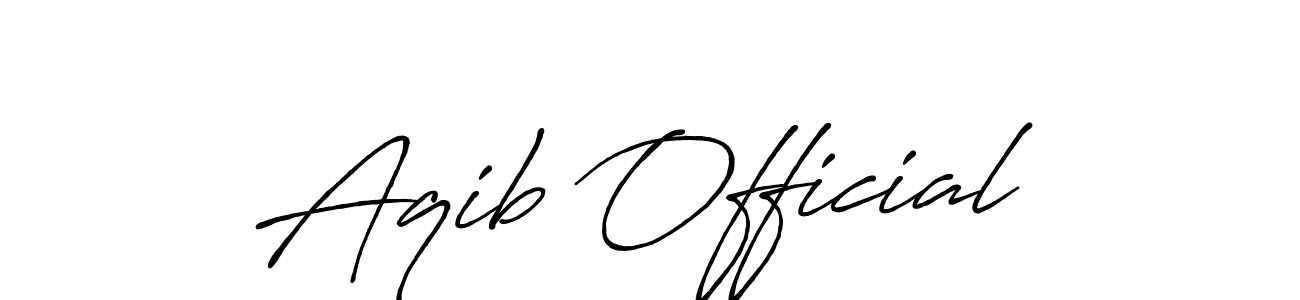 Make a short Aqib Official signature style. Manage your documents anywhere anytime using Antro_Vectra_Bolder. Create and add eSignatures, submit forms, share and send files easily. Aqib Official signature style 7 images and pictures png