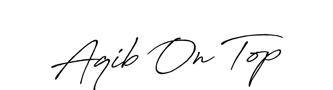 Check out images of Autograph of Aqib On Top name. Actor Aqib On Top Signature Style. Antro_Vectra_Bolder is a professional sign style online. Aqib On Top signature style 7 images and pictures png