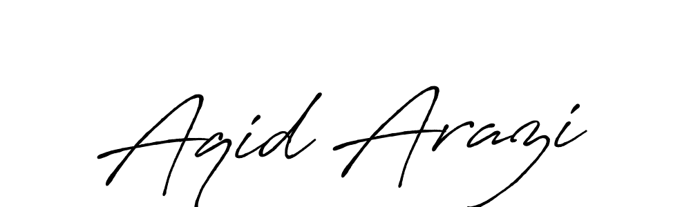 Create a beautiful signature design for name Aqid Arazi. With this signature (Antro_Vectra_Bolder) fonts, you can make a handwritten signature for free. Aqid Arazi signature style 7 images and pictures png