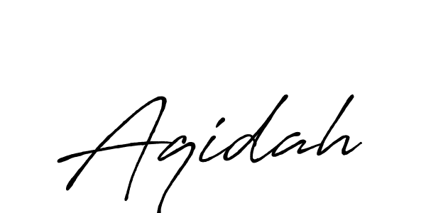 Aqidah stylish signature style. Best Handwritten Sign (Antro_Vectra_Bolder) for my name. Handwritten Signature Collection Ideas for my name Aqidah. Aqidah signature style 7 images and pictures png