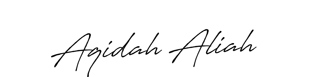 You can use this online signature creator to create a handwritten signature for the name Aqidah Aliah. This is the best online autograph maker. Aqidah Aliah signature style 7 images and pictures png