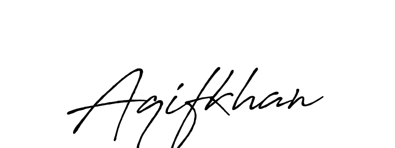 The best way (Antro_Vectra_Bolder) to make a short signature is to pick only two or three words in your name. The name Aqifkhan include a total of six letters. For converting this name. Aqifkhan signature style 7 images and pictures png