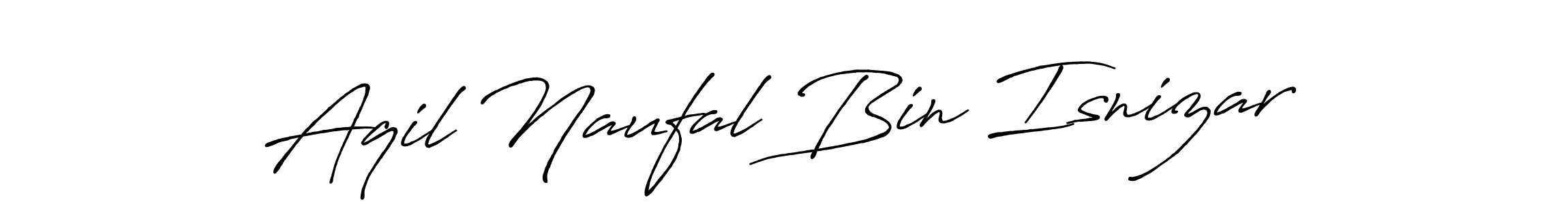 Make a beautiful signature design for name Aqil Naufal Bin Isnizar. Use this online signature maker to create a handwritten signature for free. Aqil Naufal Bin Isnizar signature style 7 images and pictures png