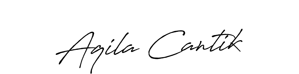 You should practise on your own different ways (Antro_Vectra_Bolder) to write your name (Aqila Cantik) in signature. don't let someone else do it for you. Aqila Cantik signature style 7 images and pictures png