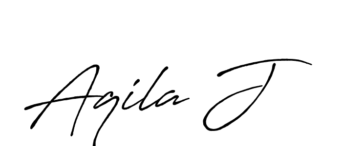 How to make Aqila J signature? Antro_Vectra_Bolder is a professional autograph style. Create handwritten signature for Aqila J name. Aqila J signature style 7 images and pictures png