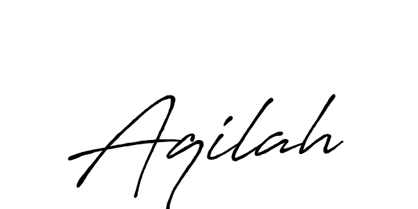 Create a beautiful signature design for name Aqilah. With this signature (Antro_Vectra_Bolder) fonts, you can make a handwritten signature for free. Aqilah signature style 7 images and pictures png
