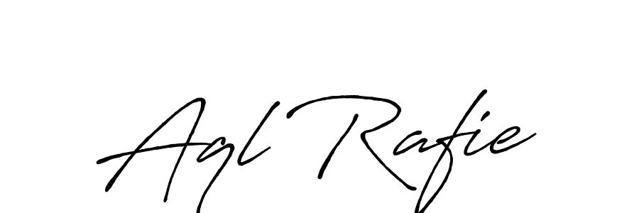 This is the best signature style for the Aql Rafie name. Also you like these signature font (Antro_Vectra_Bolder). Mix name signature. Aql Rafie signature style 7 images and pictures png