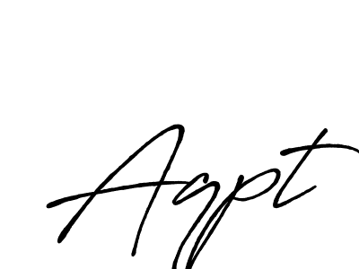 How to make Aqpt name signature. Use Antro_Vectra_Bolder style for creating short signs online. This is the latest handwritten sign. Aqpt signature style 7 images and pictures png