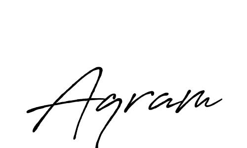 Make a beautiful signature design for name Aqram. Use this online signature maker to create a handwritten signature for free. Aqram signature style 7 images and pictures png