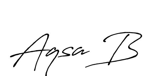 The best way (Antro_Vectra_Bolder) to make a short signature is to pick only two or three words in your name. The name Aqsa B include a total of six letters. For converting this name. Aqsa B signature style 7 images and pictures png