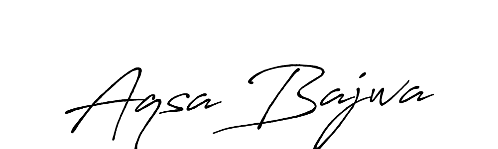 Aqsa Bajwa stylish signature style. Best Handwritten Sign (Antro_Vectra_Bolder) for my name. Handwritten Signature Collection Ideas for my name Aqsa Bajwa. Aqsa Bajwa signature style 7 images and pictures png