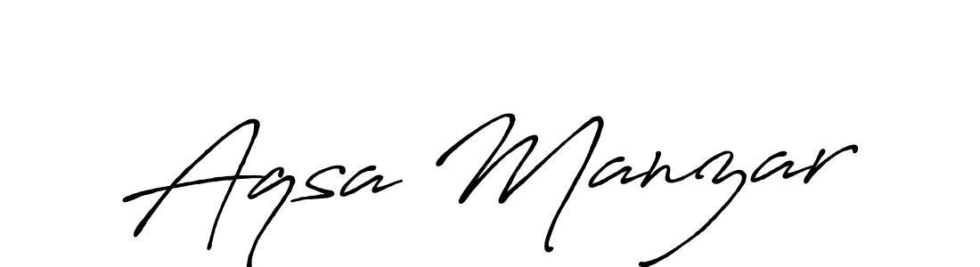 It looks lik you need a new signature style for name Aqsa Manzar. Design unique handwritten (Antro_Vectra_Bolder) signature with our free signature maker in just a few clicks. Aqsa Manzar signature style 7 images and pictures png