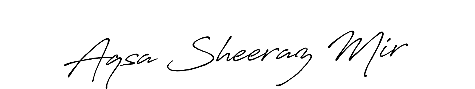 Aqsa Sheeraz Mir stylish signature style. Best Handwritten Sign (Antro_Vectra_Bolder) for my name. Handwritten Signature Collection Ideas for my name Aqsa Sheeraz Mir. Aqsa Sheeraz Mir signature style 7 images and pictures png