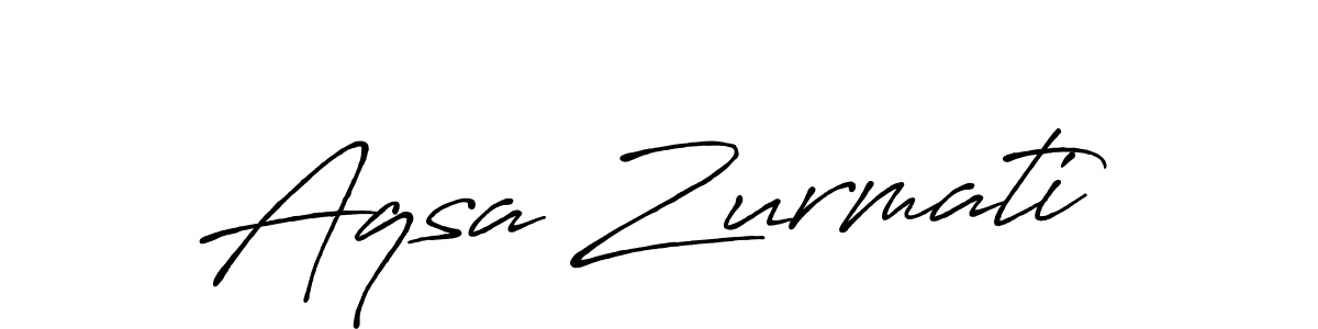 Also we have Aqsa Zurmati name is the best signature style. Create professional handwritten signature collection using Antro_Vectra_Bolder autograph style. Aqsa Zurmati signature style 7 images and pictures png