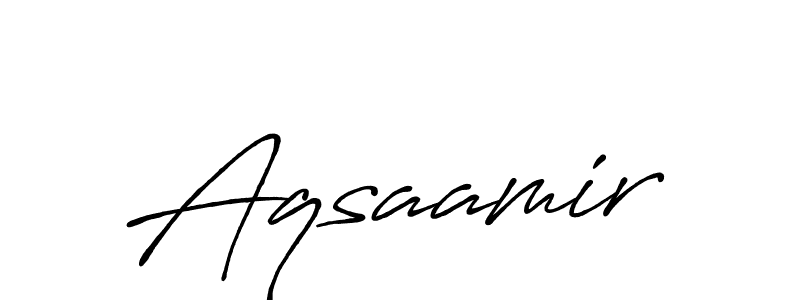 Create a beautiful signature design for name Aqsaamir. With this signature (Antro_Vectra_Bolder) fonts, you can make a handwritten signature for free. Aqsaamir signature style 7 images and pictures png