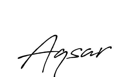 Design your own signature with our free online signature maker. With this signature software, you can create a handwritten (Antro_Vectra_Bolder) signature for name Aqsar. Aqsar signature style 7 images and pictures png
