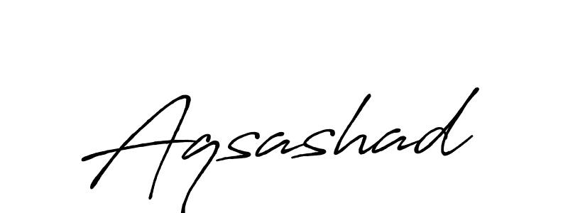 Create a beautiful signature design for name Aqsashad. With this signature (Antro_Vectra_Bolder) fonts, you can make a handwritten signature for free. Aqsashad signature style 7 images and pictures png