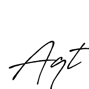 if you are searching for the best signature style for your name Aqt. so please give up your signature search. here we have designed multiple signature styles  using Antro_Vectra_Bolder. Aqt signature style 7 images and pictures png