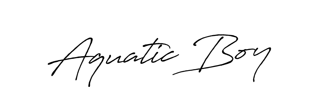 It looks lik you need a new signature style for name Aquatic Boy. Design unique handwritten (Antro_Vectra_Bolder) signature with our free signature maker in just a few clicks. Aquatic Boy signature style 7 images and pictures png