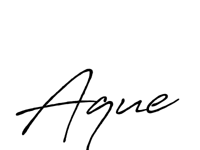 How to make Aque signature? Antro_Vectra_Bolder is a professional autograph style. Create handwritten signature for Aque name. Aque signature style 7 images and pictures png