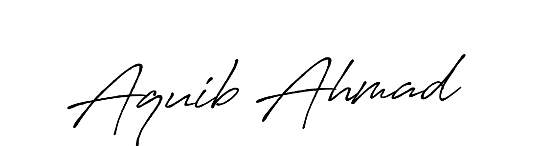 How to make Aquib Ahmad signature? Antro_Vectra_Bolder is a professional autograph style. Create handwritten signature for Aquib Ahmad name. Aquib Ahmad signature style 7 images and pictures png