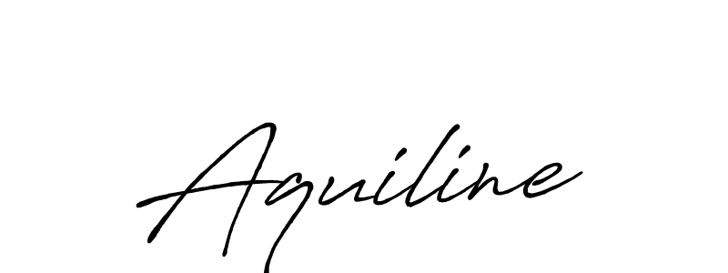 Make a beautiful signature design for name Aquiline. With this signature (Antro_Vectra_Bolder) style, you can create a handwritten signature for free. Aquiline signature style 7 images and pictures png