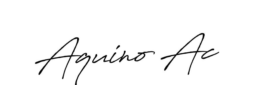 Also You can easily find your signature by using the search form. We will create Aquino Ac name handwritten signature images for you free of cost using Antro_Vectra_Bolder sign style. Aquino Ac signature style 7 images and pictures png