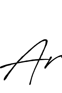 Design your own signature with our free online signature maker. With this signature software, you can create a handwritten (Antro_Vectra_Bolder) signature for name Ar. Ar signature style 7 images and pictures png