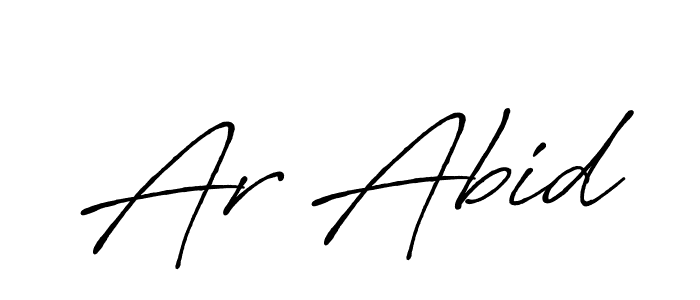 Here are the top 10 professional signature styles for the name Ar Abid. These are the best autograph styles you can use for your name. Ar Abid signature style 7 images and pictures png