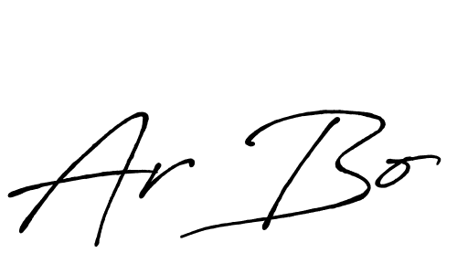 The best way (Antro_Vectra_Bolder) to make a short signature is to pick only two or three words in your name. The name Ar Bo include a total of six letters. For converting this name. Ar Bo signature style 7 images and pictures png