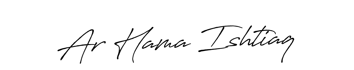 Also we have Ar Hama Ishtiaq name is the best signature style. Create professional handwritten signature collection using Antro_Vectra_Bolder autograph style. Ar Hama Ishtiaq signature style 7 images and pictures png