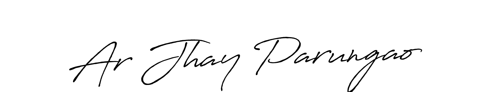 How to make Ar Jhay Parungao signature? Antro_Vectra_Bolder is a professional autograph style. Create handwritten signature for Ar Jhay Parungao name. Ar Jhay Parungao signature style 7 images and pictures png