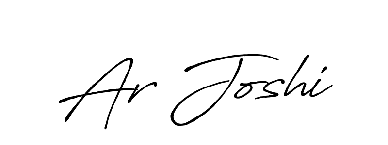 Make a beautiful signature design for name Ar Joshi. With this signature (Antro_Vectra_Bolder) style, you can create a handwritten signature for free. Ar Joshi signature style 7 images and pictures png