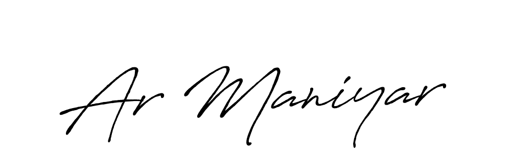 Once you've used our free online signature maker to create your best signature Antro_Vectra_Bolder style, it's time to enjoy all of the benefits that Ar Maniyar name signing documents. Ar Maniyar signature style 7 images and pictures png