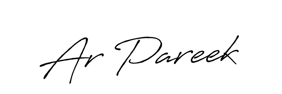 This is the best signature style for the Ar Pareek name. Also you like these signature font (Antro_Vectra_Bolder). Mix name signature. Ar Pareek signature style 7 images and pictures png