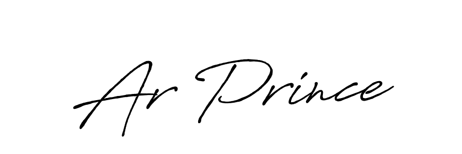 How to make Ar Prince name signature. Use Antro_Vectra_Bolder style for creating short signs online. This is the latest handwritten sign. Ar Prince signature style 7 images and pictures png