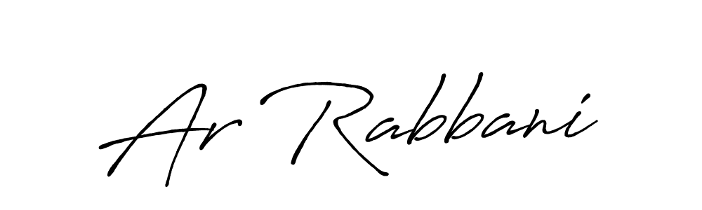 Also You can easily find your signature by using the search form. We will create Ar Rabbani name handwritten signature images for you free of cost using Antro_Vectra_Bolder sign style. Ar Rabbani signature style 7 images and pictures png